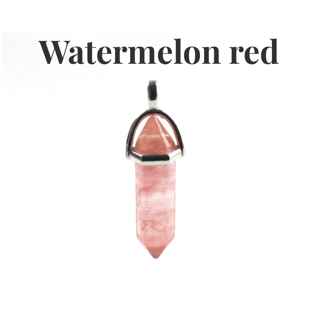 Natural Crystal Point Pendant | Healing Gemstone Tower Necklace | Choose Your Stone | Spiritual Jewellery UK