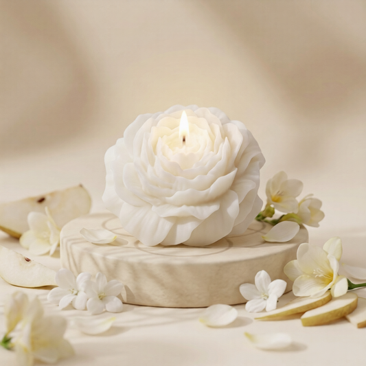 Sacred Space Cleansing Peony Candle | English Pear & Freesia | New Beginnings Ritual