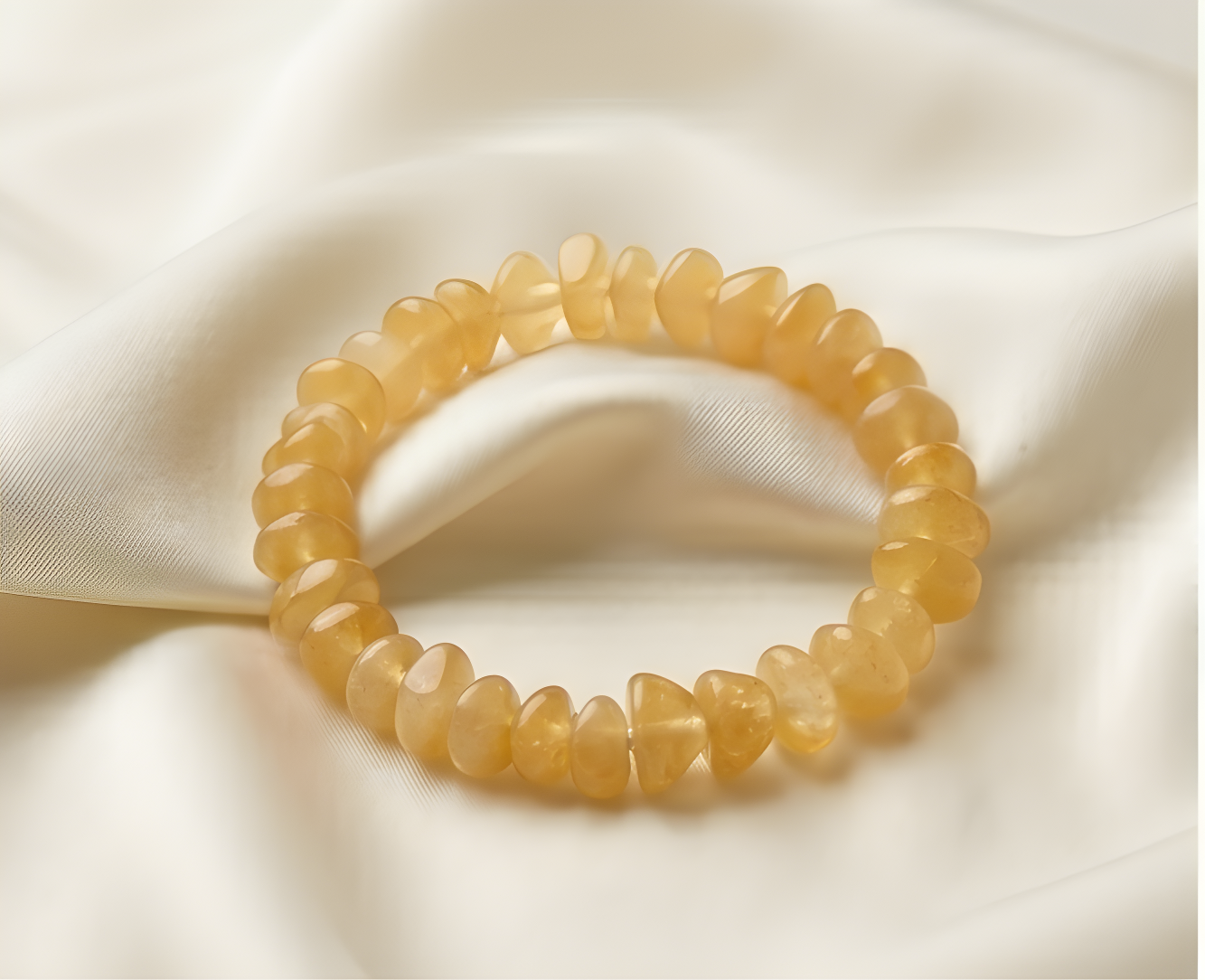 Yellow Aventurine Crystal Chip Bracelet | Confidence, Creativity & Solar Energy