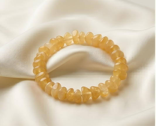 Yellow Aventurine Crystal Chip Bracelet | Confidence, Creativity & Solar Energy