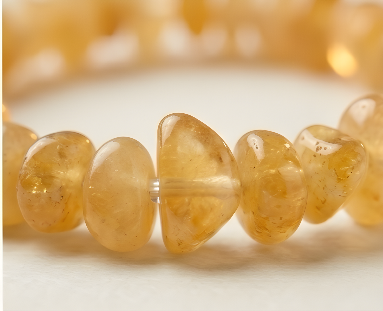 Yellow Aventurine Crystal Chip Bracelet | Confidence, Creativity & Solar Energy