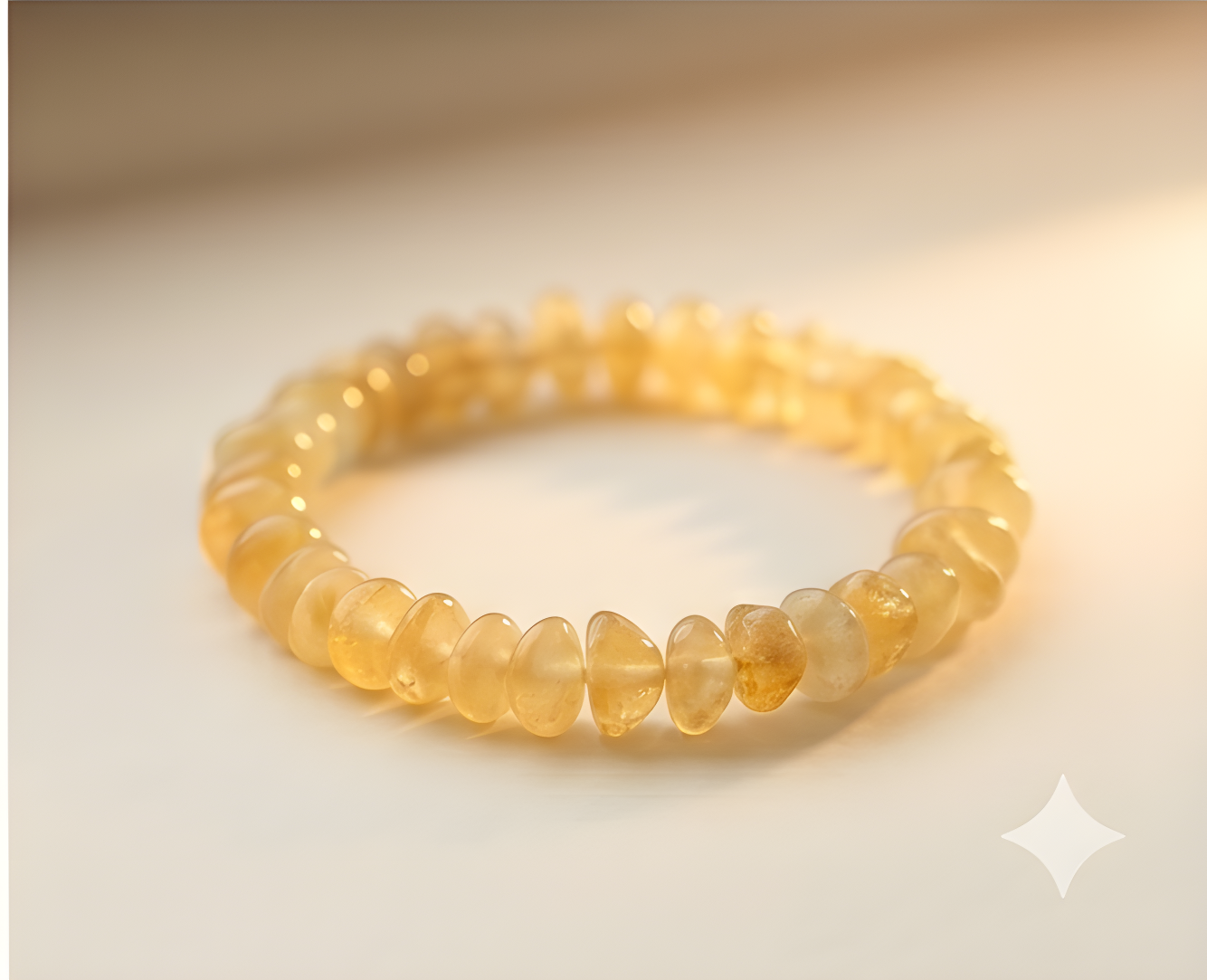 Yellow Aventurine Crystal Chip Bracelet | Confidence, Creativity & Solar Energy