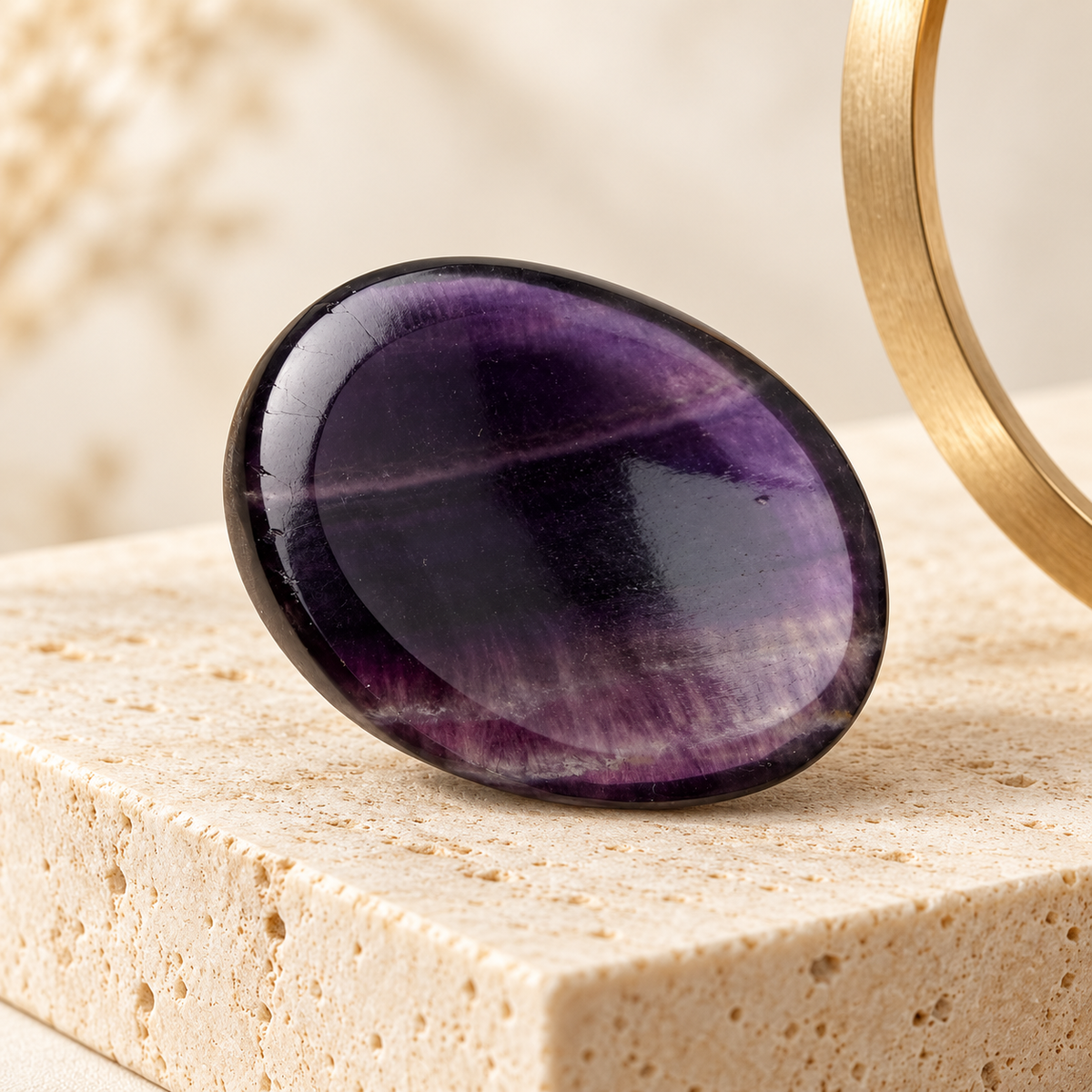 Amethyst Worry / Thumb Stone