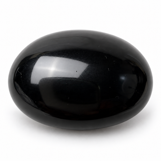 Black Obsidian Palm Stone