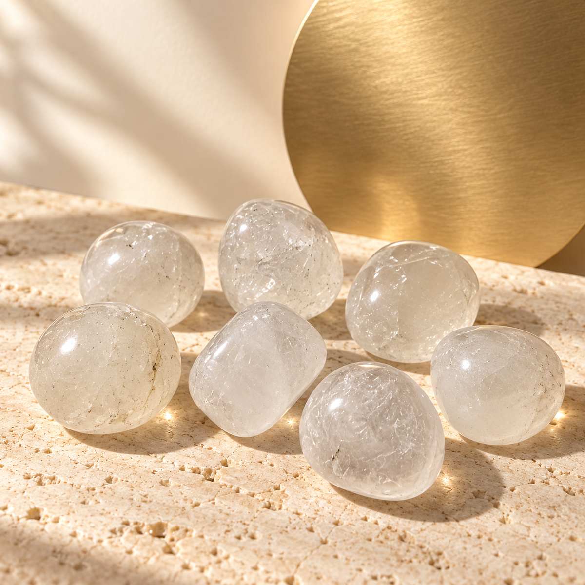 Clear Quartz Tumble Stone