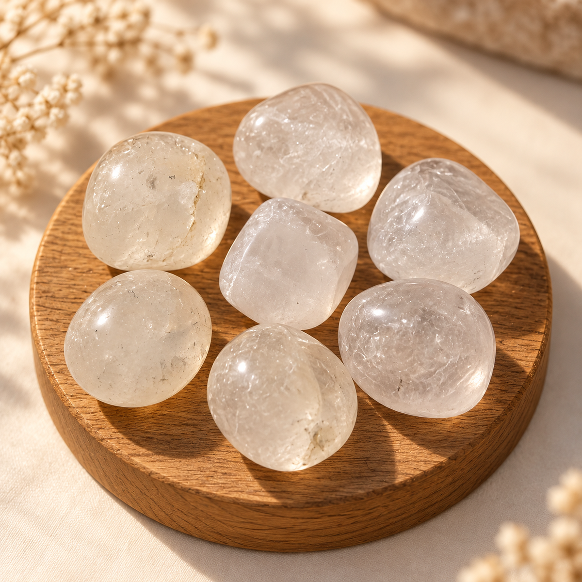 Clear Quartz Tumble Stone