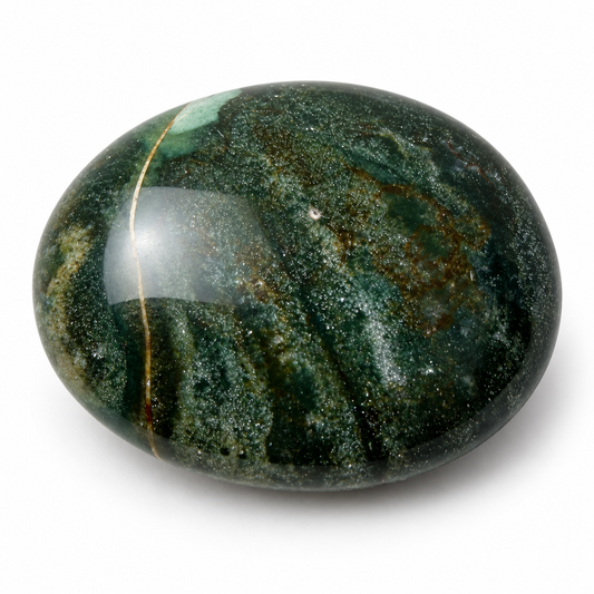 Moss Agate Palm Stone
