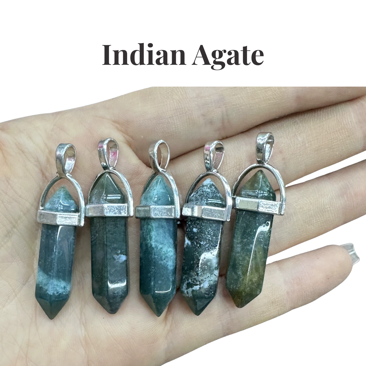 Natural Crystal Point Pendant | Healing Gemstone Tower Necklace | Choose Your Stone | Spiritual Jewellery UK