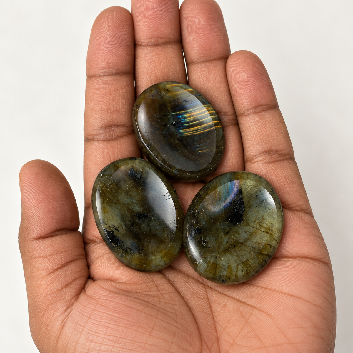 Labradorite Worry / Thumb Stone