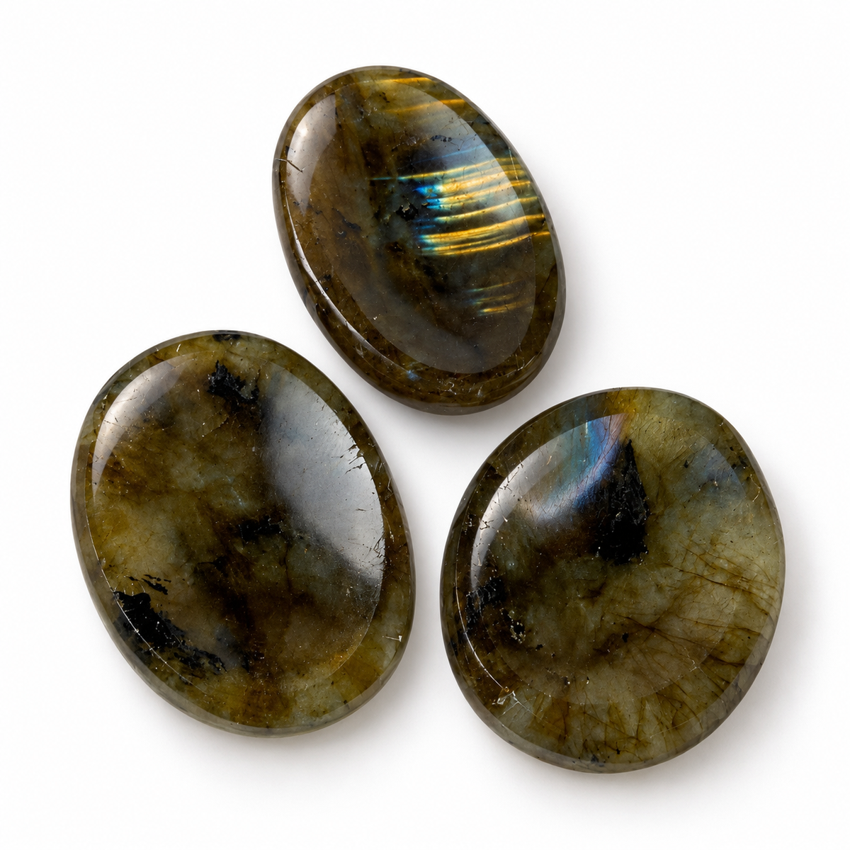 Labradorite Worry / Thumb Stone