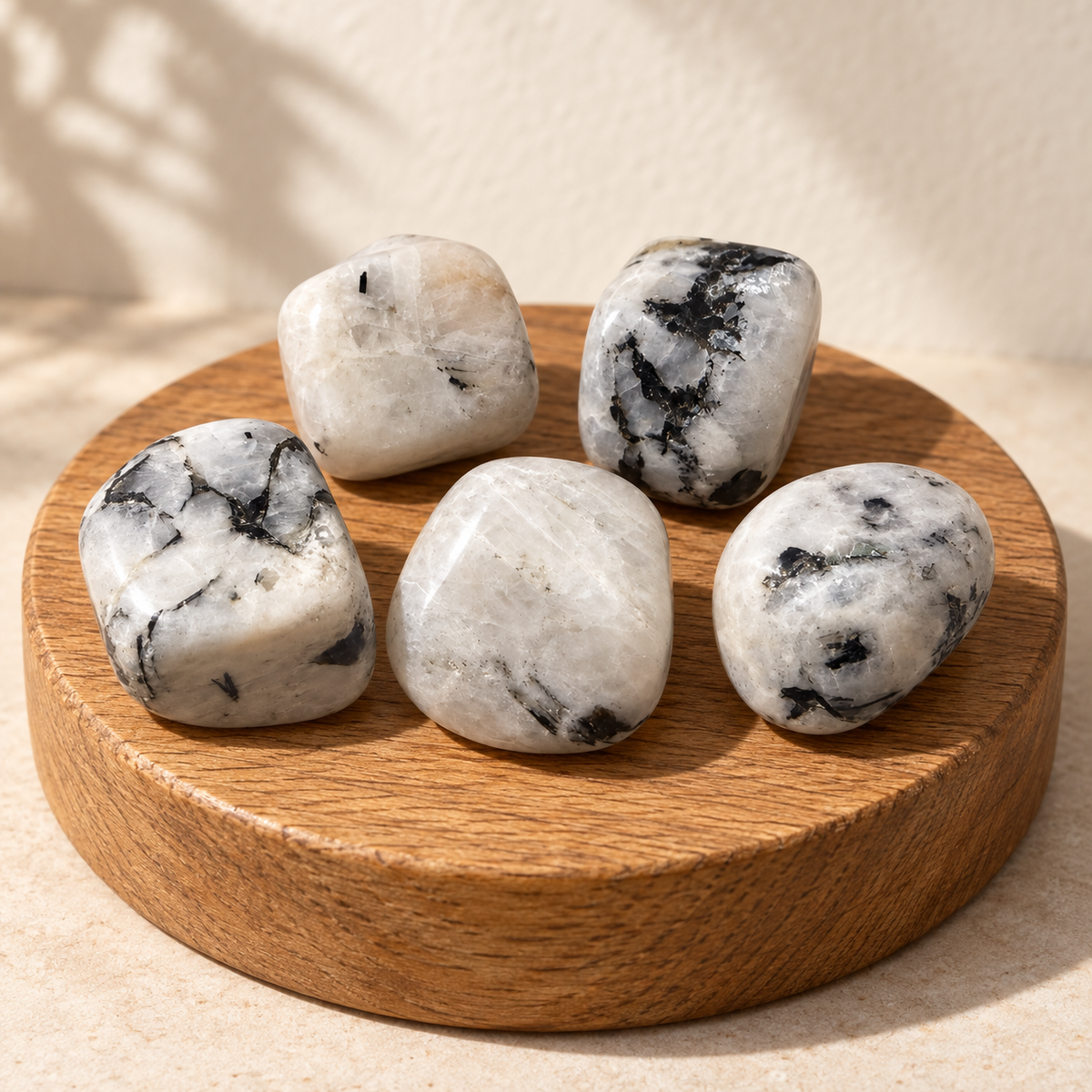 Rainbow Moonstone Tumble Stone