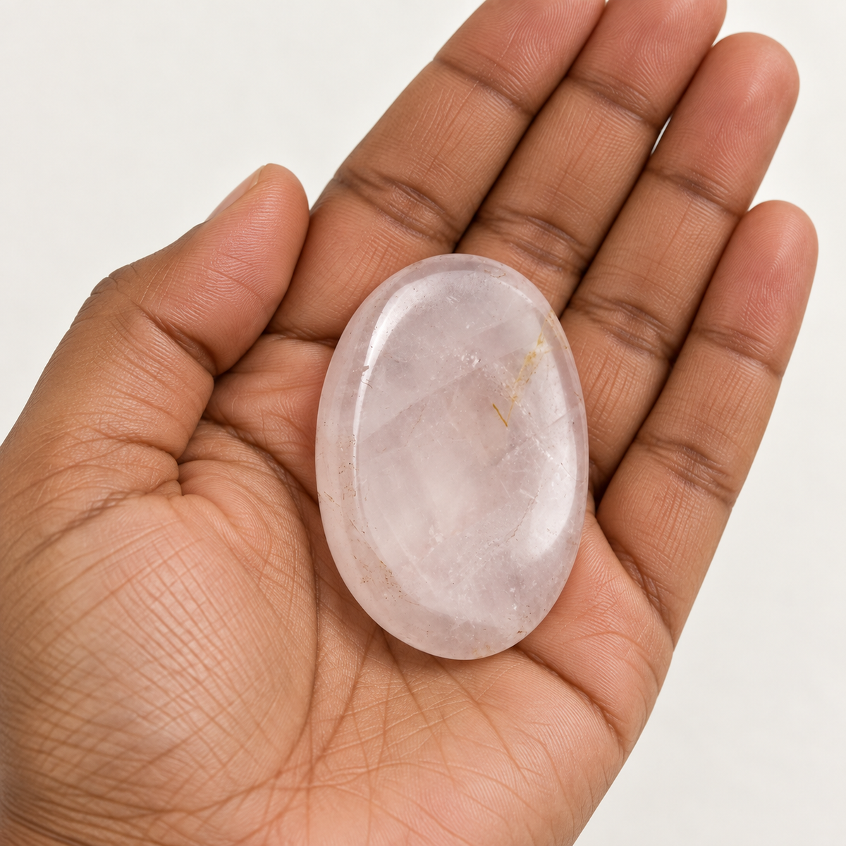 Rose Quartz Worry / Thumb Stone