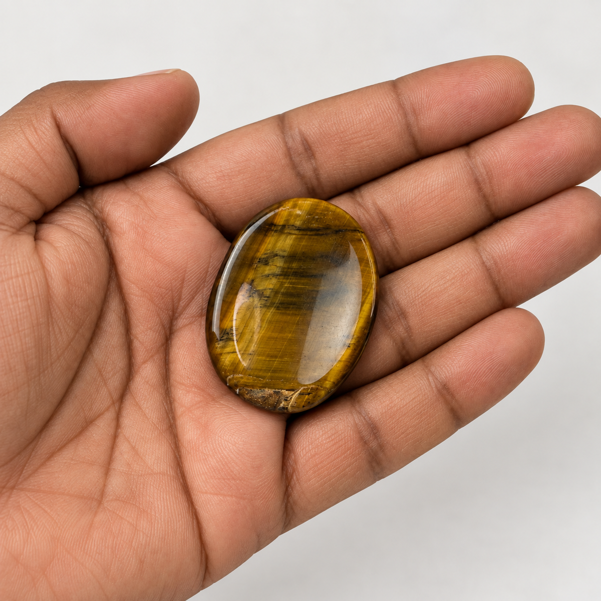 Tiger Eye Worry / Thumb Stone