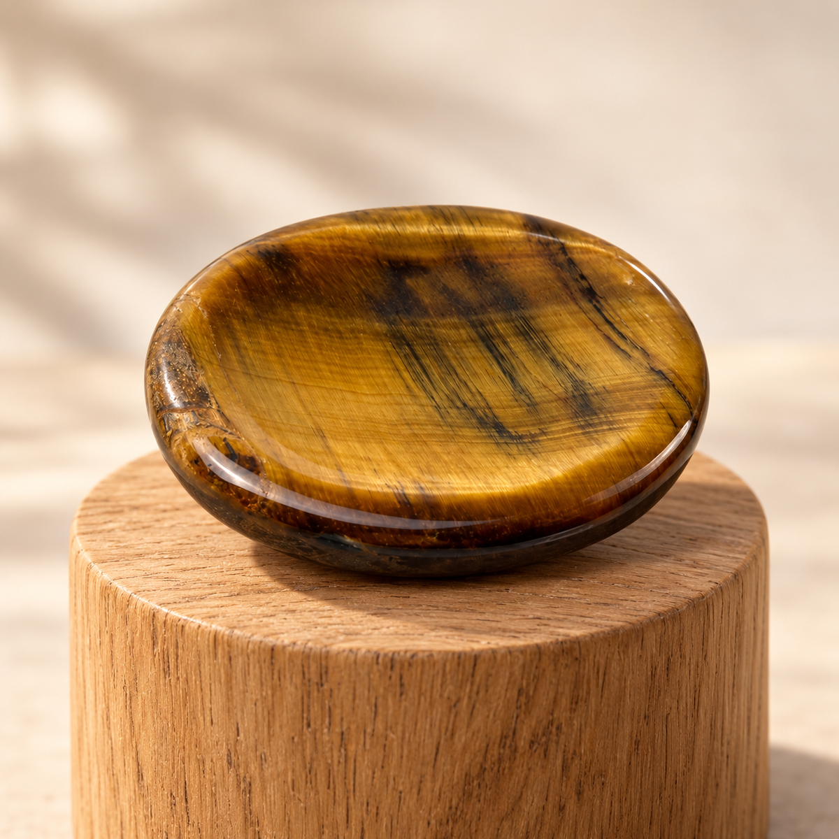 Tiger Eye Worry / Thumb Stone