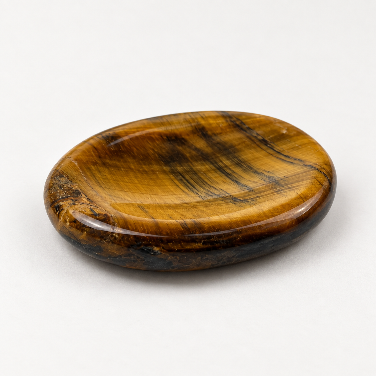 Tiger Eye Worry / Thumb Stone